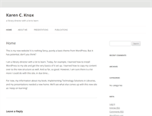 Tablet Screenshot of karencknox.com